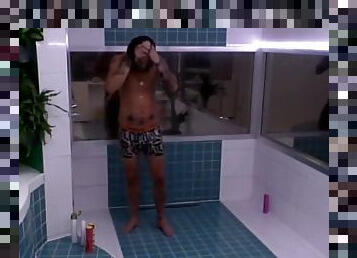 Half denmark sweden  norway big brother 2014 philip semi shower