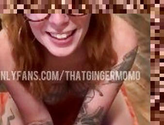 Redhead and magnum cock cage balloon