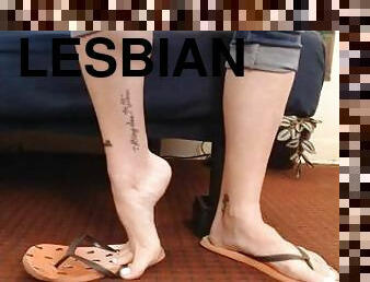 прихильник, лесбіянка-lesbian, краля, ступні, фетиш, біла, пальці-ніг