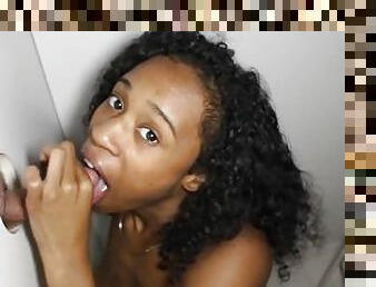 Black Teen BIG TIT Hottie Natural Ivy Young Sucking Dick n Hot FUCK Creampie in Glory Hole FILTH!