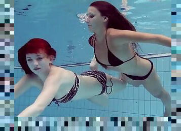 Katrin Privsem and Lucy Gurchenko underwater beauties