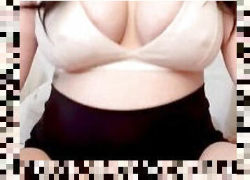 Pregnant bouncing tits