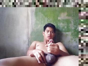 asiatisk, masturbation, amatör, gay, avrunkning, juckande, college, ensam, mjölk, filipinsk