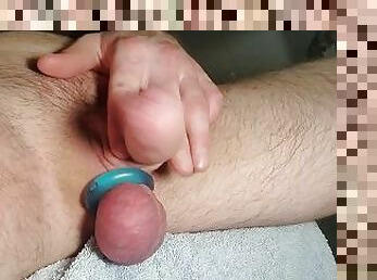 Break time. Swingin my dick around slo mo and stretched balls.
