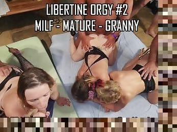 orgy, pagtalsik, baguhan, matanda, lola-granny, milf, pagkaisahan, taga-pranses