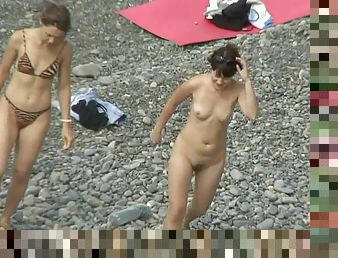 nudisti, allaperto, videocamera, spiaggia, voyeur, ragazza-fidanzata, naturali, telecamere-nascoste