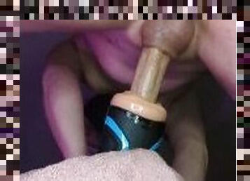 Big oiled up Dick just cant resist a tight Fleshlight Pussy