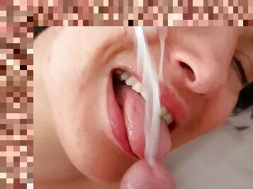 My morning cum in mouth with multi squirting orgasms Dada Deville