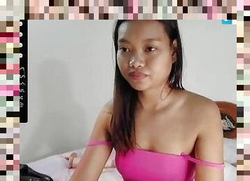 asiatisk, student, amatör, massage, thailändsk, söt