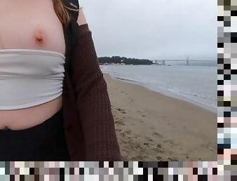 Oops!! My Tits won't stop Slipping out in Public exposed