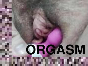 masturbaatio, orgasmi, pillu-pussy, ruikkiminen, amatööri, teini, lelu, soolo, märkä, mulkku