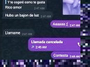 Hablando con mi amiga caliente logré tener un gran orgasmo con eyaculación