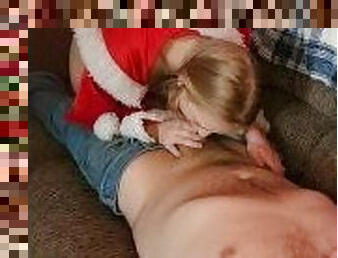 Santas Hoe Hoe Hoe Sucking, Riding and Getting Pounded from Behind!