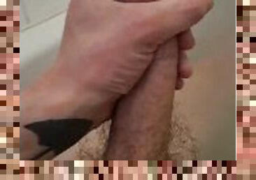 Hung Straight guy wanking