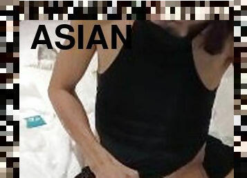 Asian tg  play dick