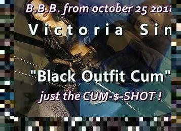 2018 Victoria Sin "Black Outfit Cum" just the cumshot version