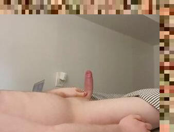 College Boy gets Hard watching Porn and can't stop Himself from Cumming