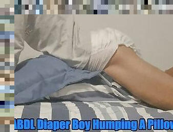ABDL Diaper Boy Humping A Pillow