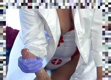 Sexy nurse fucked in the pussy by hot patient
