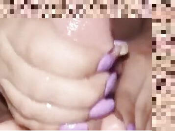 Latinamala purple nails handjob cumshot
