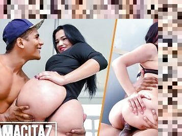 Latina Babes Karol Higuita & Maria Del Rosario Bounces Their Big Asses On Hard Cock - MAMACITAZ
