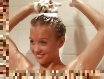 Cute teen shower