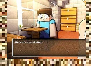 HornyCraft [MINECRAFT PORN Hentai game ] Ep.28 Alex in cooking apron gave me a boner