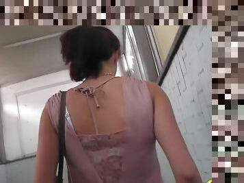 Hidden cam captures panties and ass