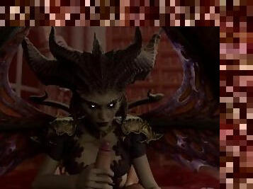 Lilith gives sensual handjob (Diablo 4)