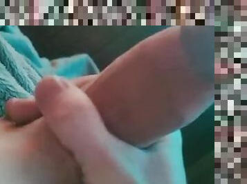 Thick white cock, huge cumshot