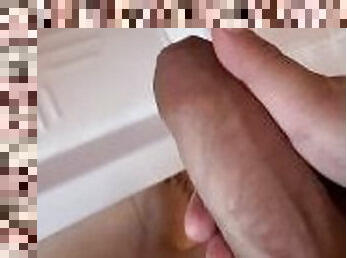 huge flaccid cock pisses a lot