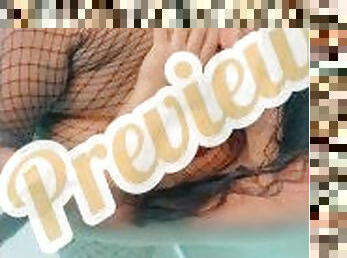 OF preview- Fishnet MILF BBW given that dick