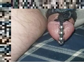 Electro torture my tiny spun penis