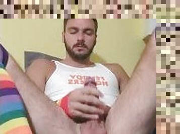 énorme, masturbation, amateur, ejaculation-sur-le-corps, gay, ejaculation, assez, solo, boules, bisexuels