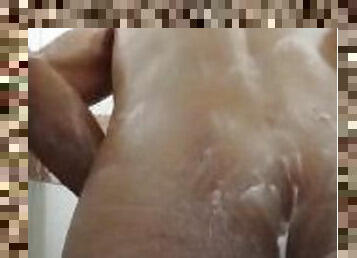 asia, mandi, mastubasi, kurus, penis-besar, homo, pijat, sentakkan, mandi-shower, seorang-diri