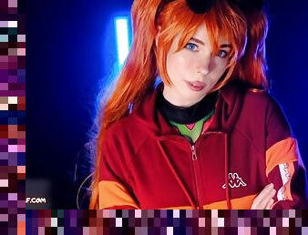 Sloppy Blowjob and Pussy Creampie. Evangelion Asuka Langley - MollyRedWolf