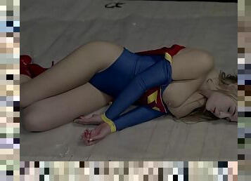 Superheroine defeat