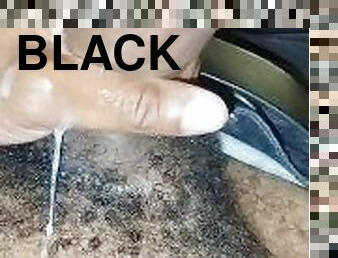 Juicy creamy black dick cumming