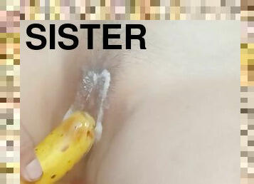 I Fuck My Stepsister And She Makes Me Cum Inside Her Pussy - Banana
