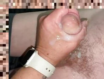 Wife loves cum cream on nipples