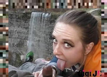 Waterfalls make me so wet I needed a BBC to suck on )