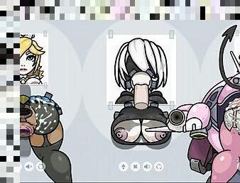 Fapwall, Weird Hentai game 2B Nier Automata loves big dicks