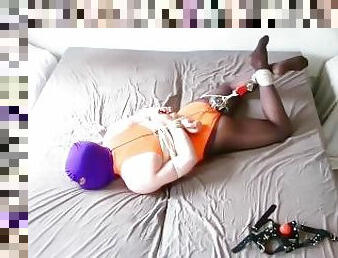 amateur, sadomasoquismo, fetichista, a-solas, bondage