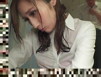 Japanese Julia Boin Woman Who Got Exposed At The Rain Shop - Wet Clothes Of Her Boss I Got Rid Of - Soushirou Imaoka