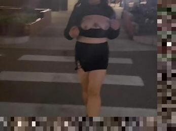 Walking Down the Street and Flashing My Tits