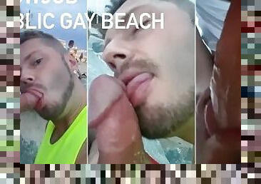 Public Blowjob Gay beach Barcelona Mar Bella