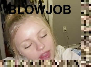 Onlyfans Blonde Pov Blowjob Facial Handjob