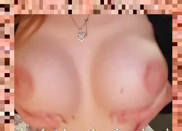 POV College girl titties right in your face