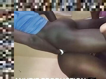 ????????????Young Kenyan College Teen Fucked Doggy style in the Watchmen House!!!