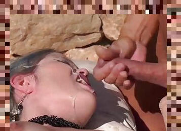 Horny tourist ripped open and used